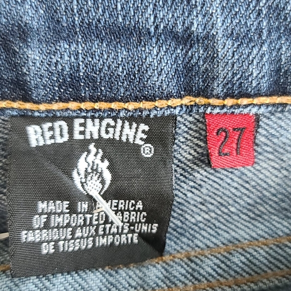 NWOT Red Engine flare midrise boho jeans - Picture 10 of 10